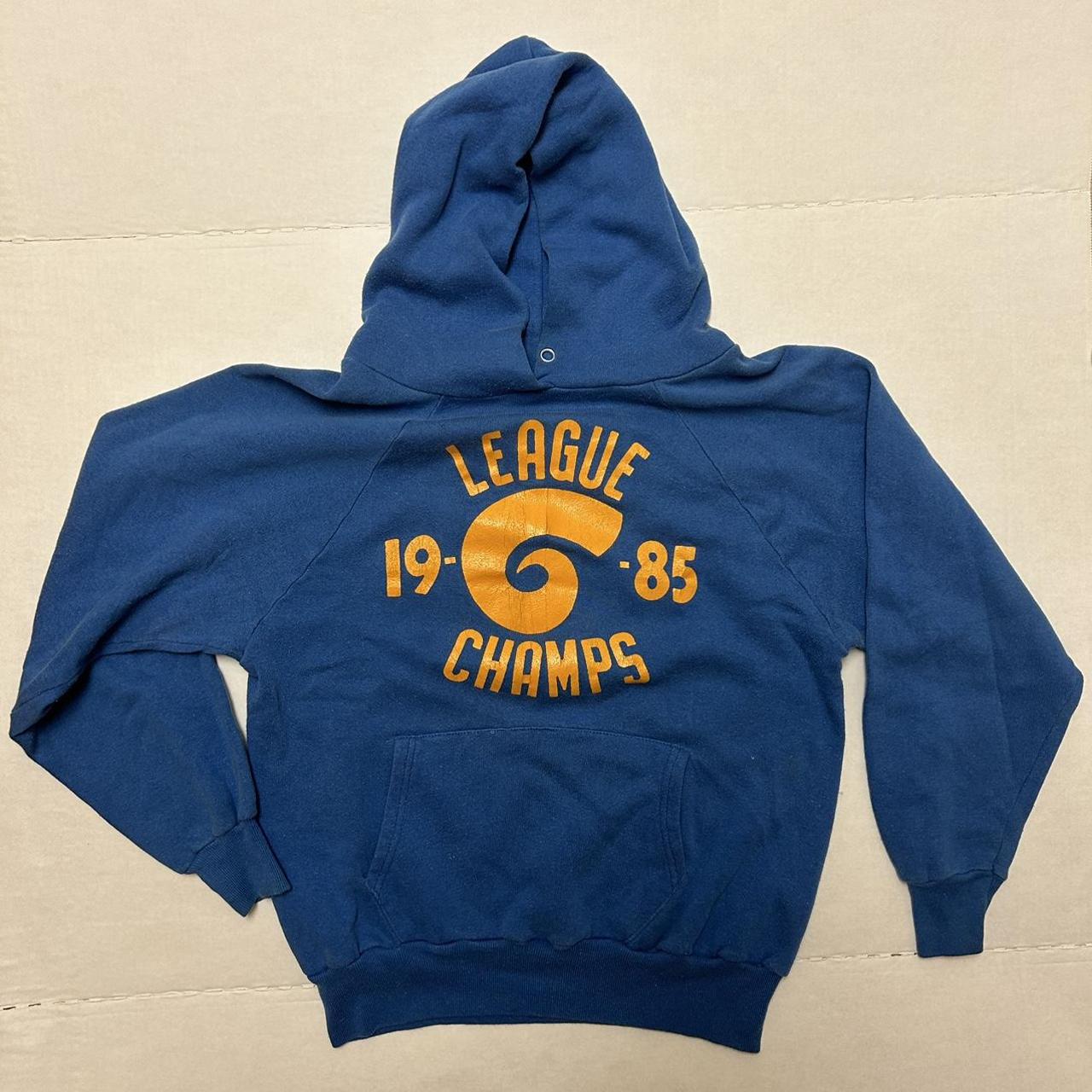 Rare 1985 League Champs Hoodie Incredible Front Depop 