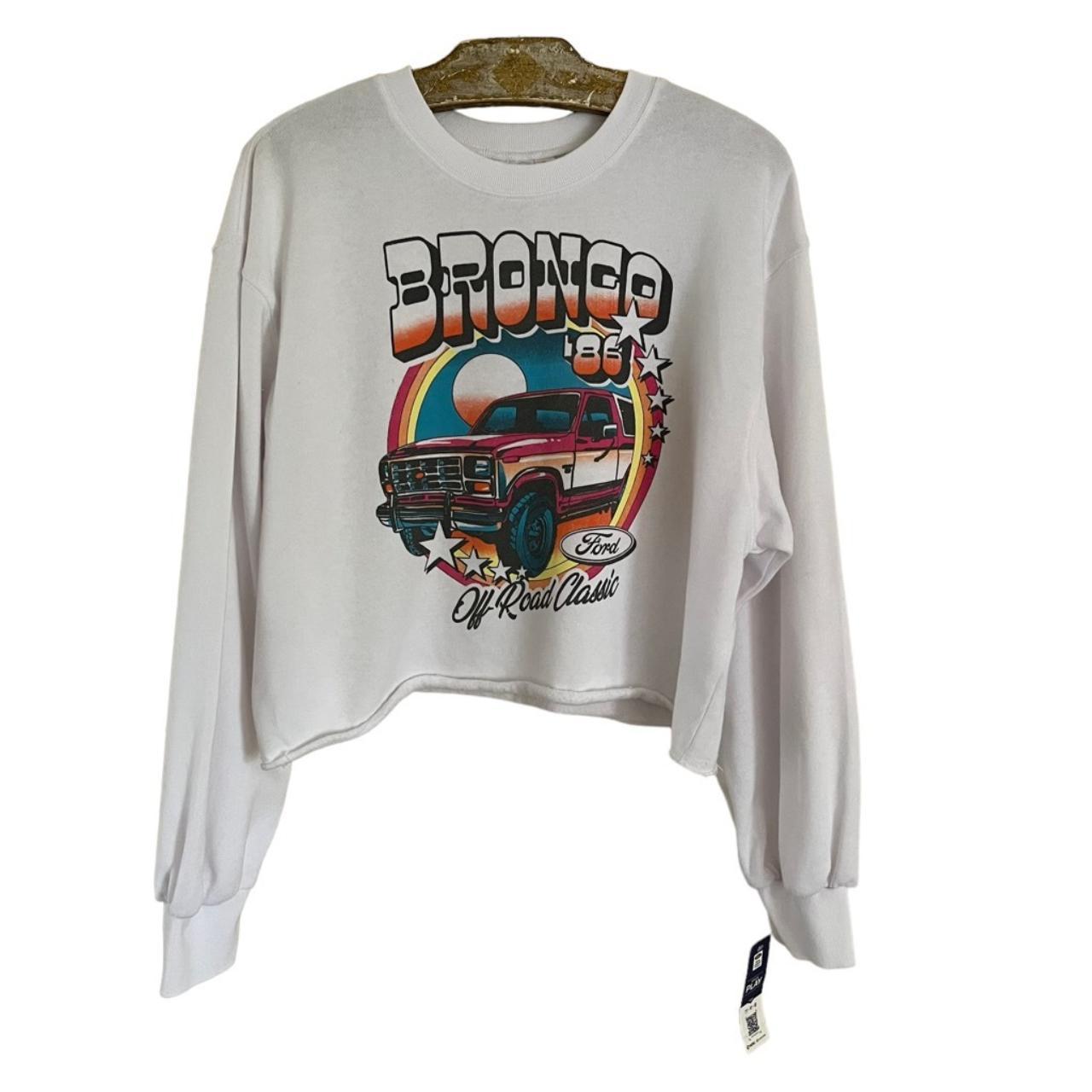 Ford Bronco Cropped Sweatshirt Women's Size XL / - Depop