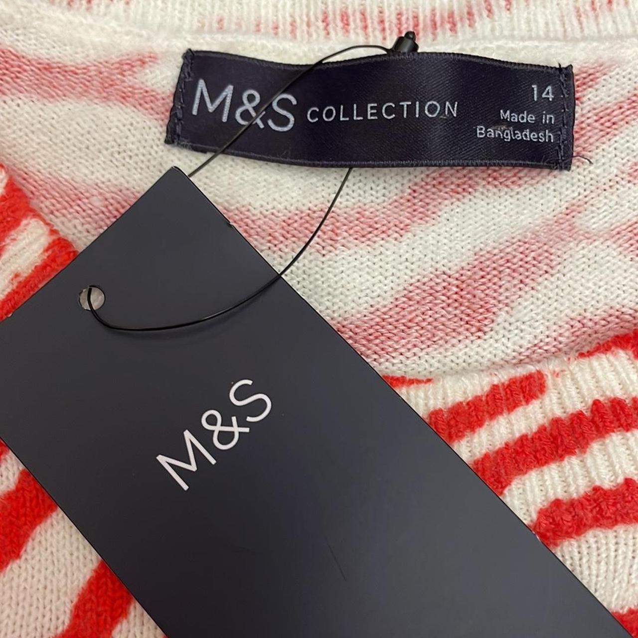 NWT - M&S Collection, Marks and Spencer, Red & Off