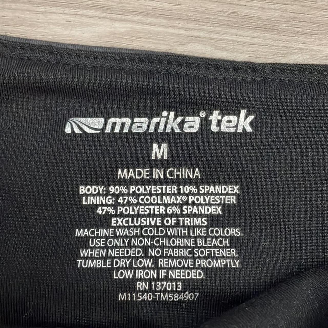 Marika Tek Black & Gray Print Capri Leggings Size - Depop