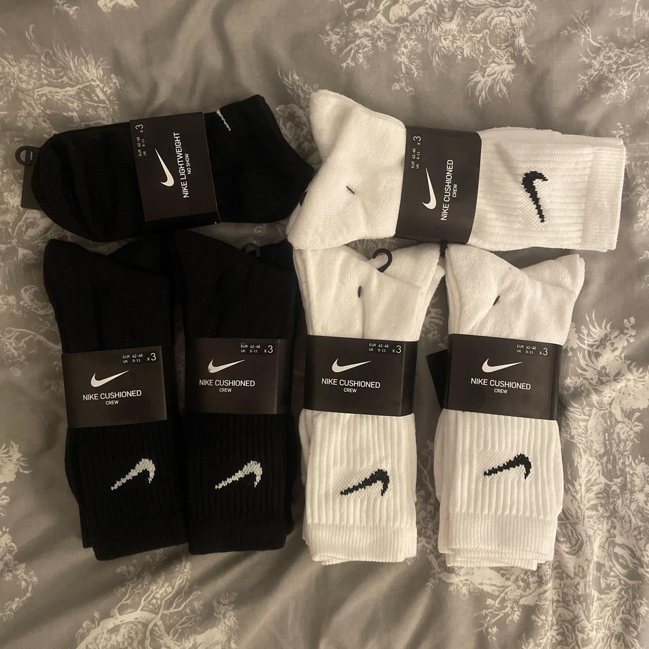 Men White socks EUR- 42-46 UK- 8-11 Black socks EUR-... - Depop