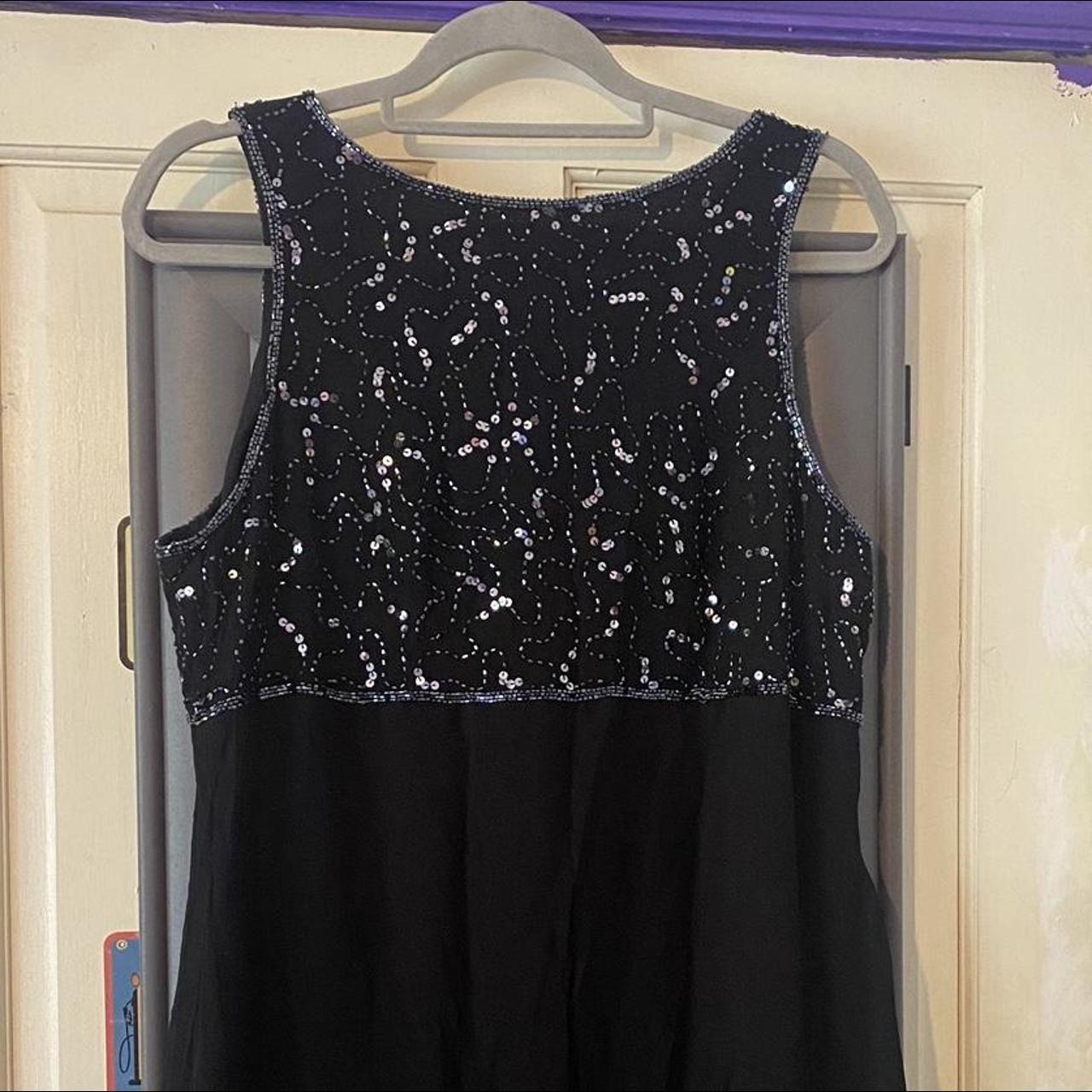 Dorothy Perkins black dress with sequin top Size. Depop