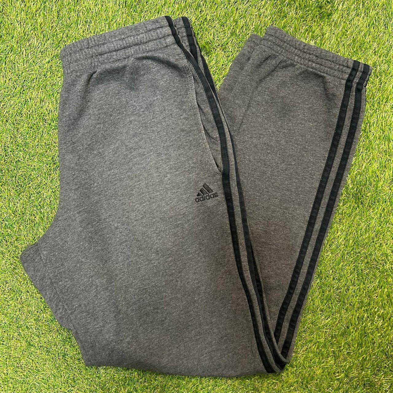 MENS GREY ADIDAS SWEATPANTS Size Medium Good... Depop