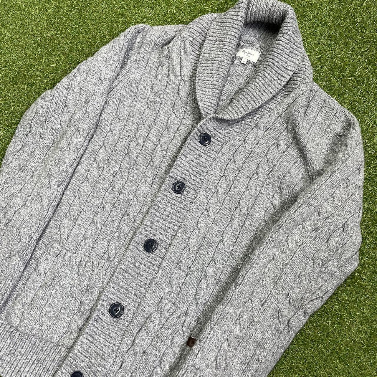 PEPE JEANS KNIT CARDIGAN GREY Size:... - Depop