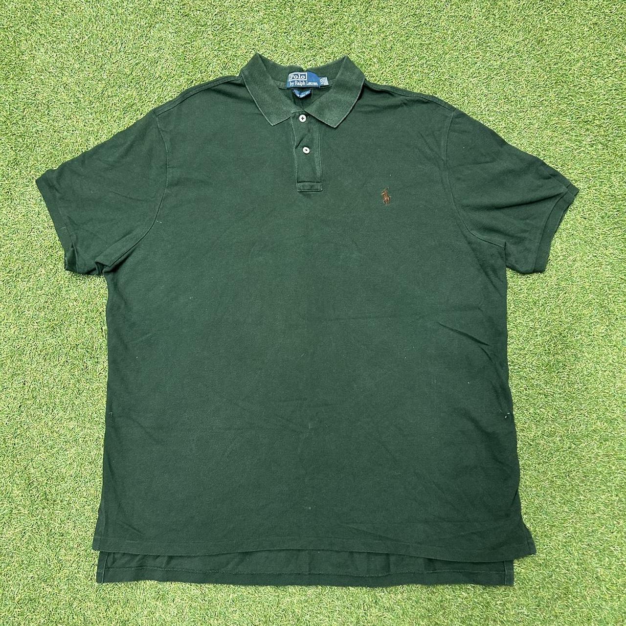 POLO RALPH LAUREN POLO SHIRT GREEN Size:... - Depop