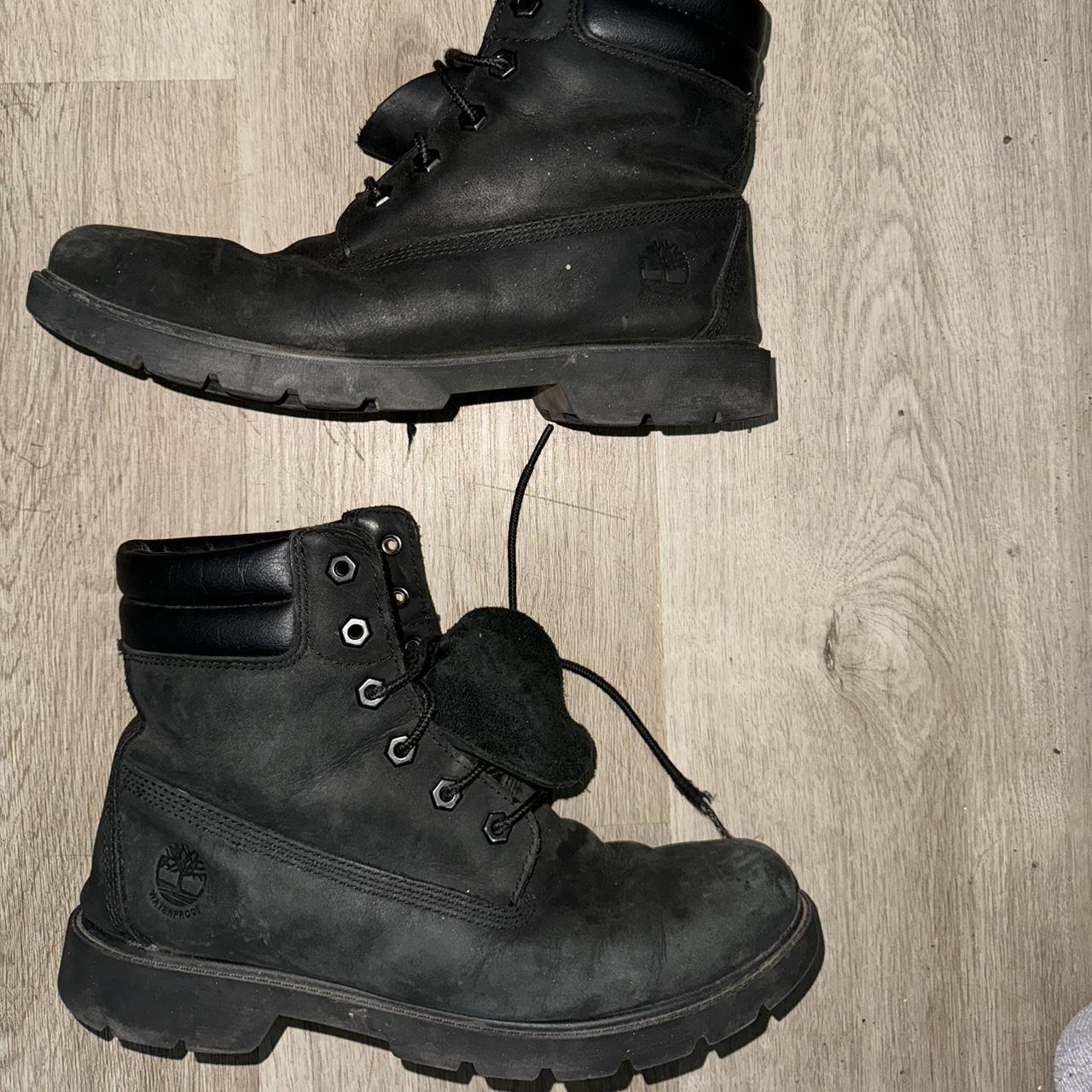 All black timbs size 10 Depop