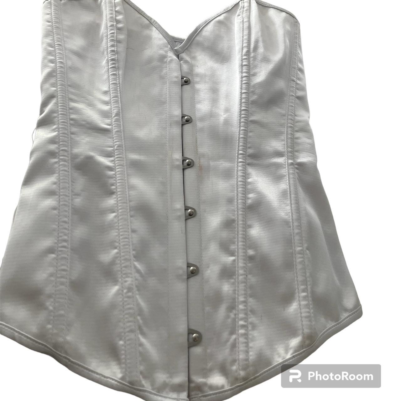 Women's White Corset Depop