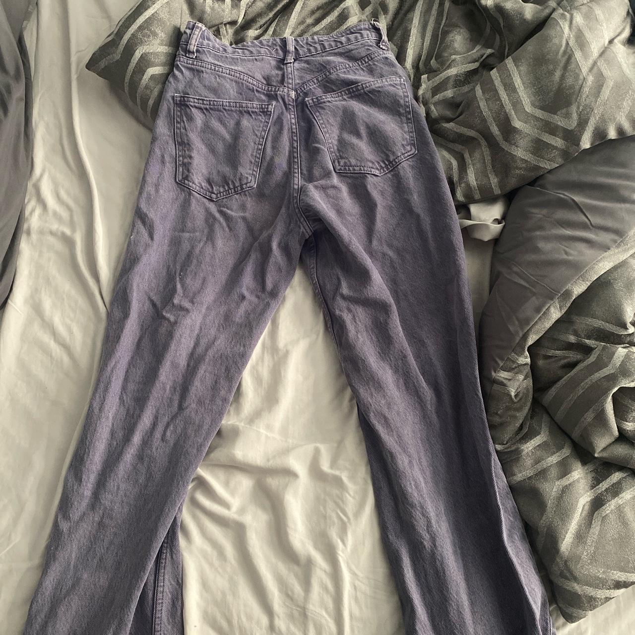 Zara purple wide leg jeans! Price negotiable! Size 0 - Depop