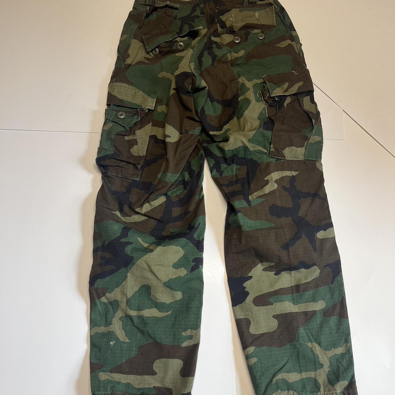 Camo cargo pants 27 to 31 waist Length inseam... - Depop