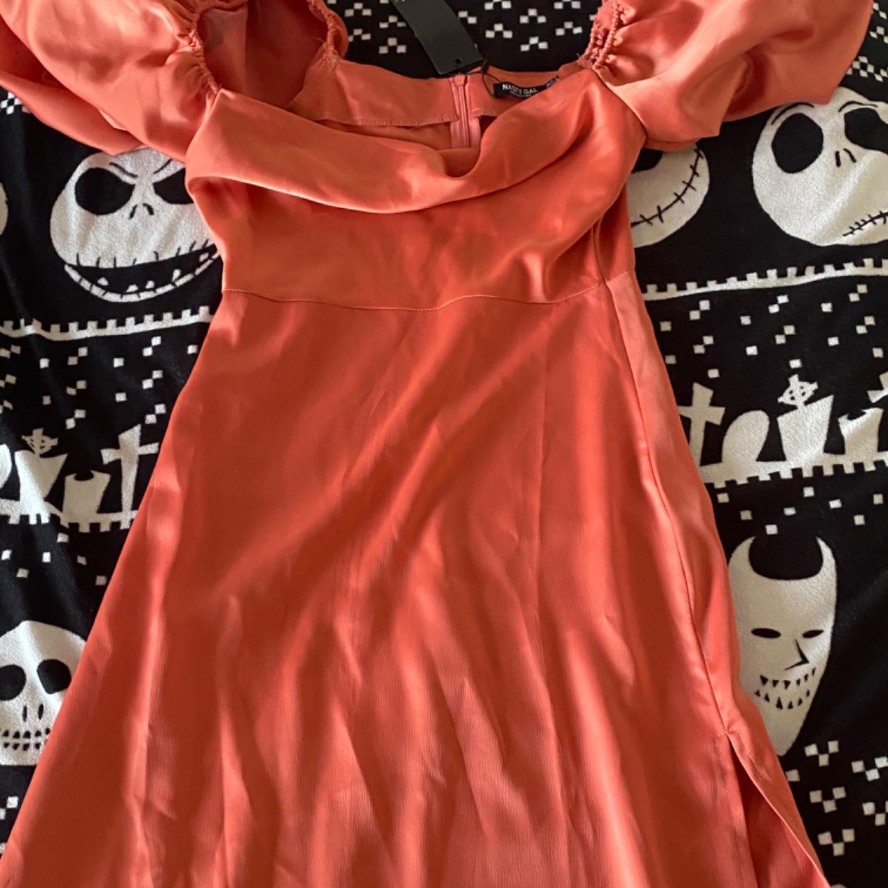 Nasty Gal Women's Orange Dress Depop