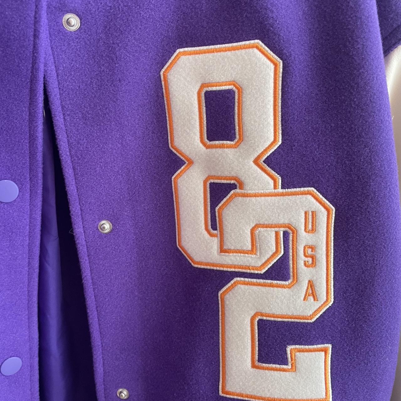 Purple Varsity Jacket from H&M NWOT Size M Can - Depop