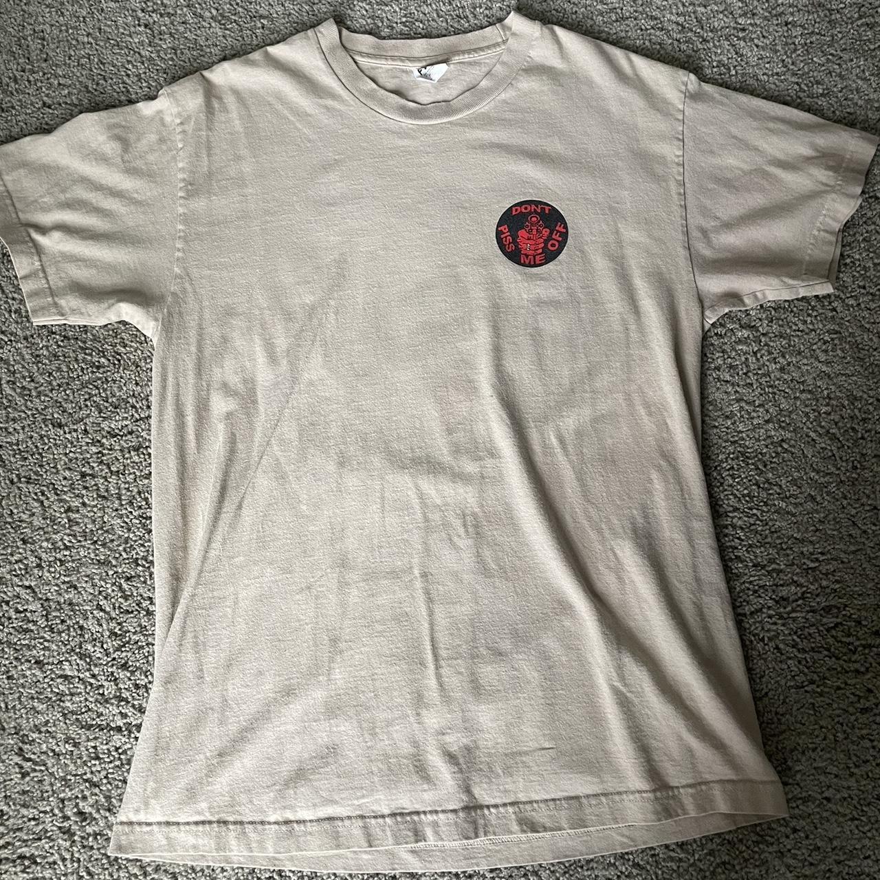 Ftp, Don’t piss me off t shirt, beige, amazing... - Depop