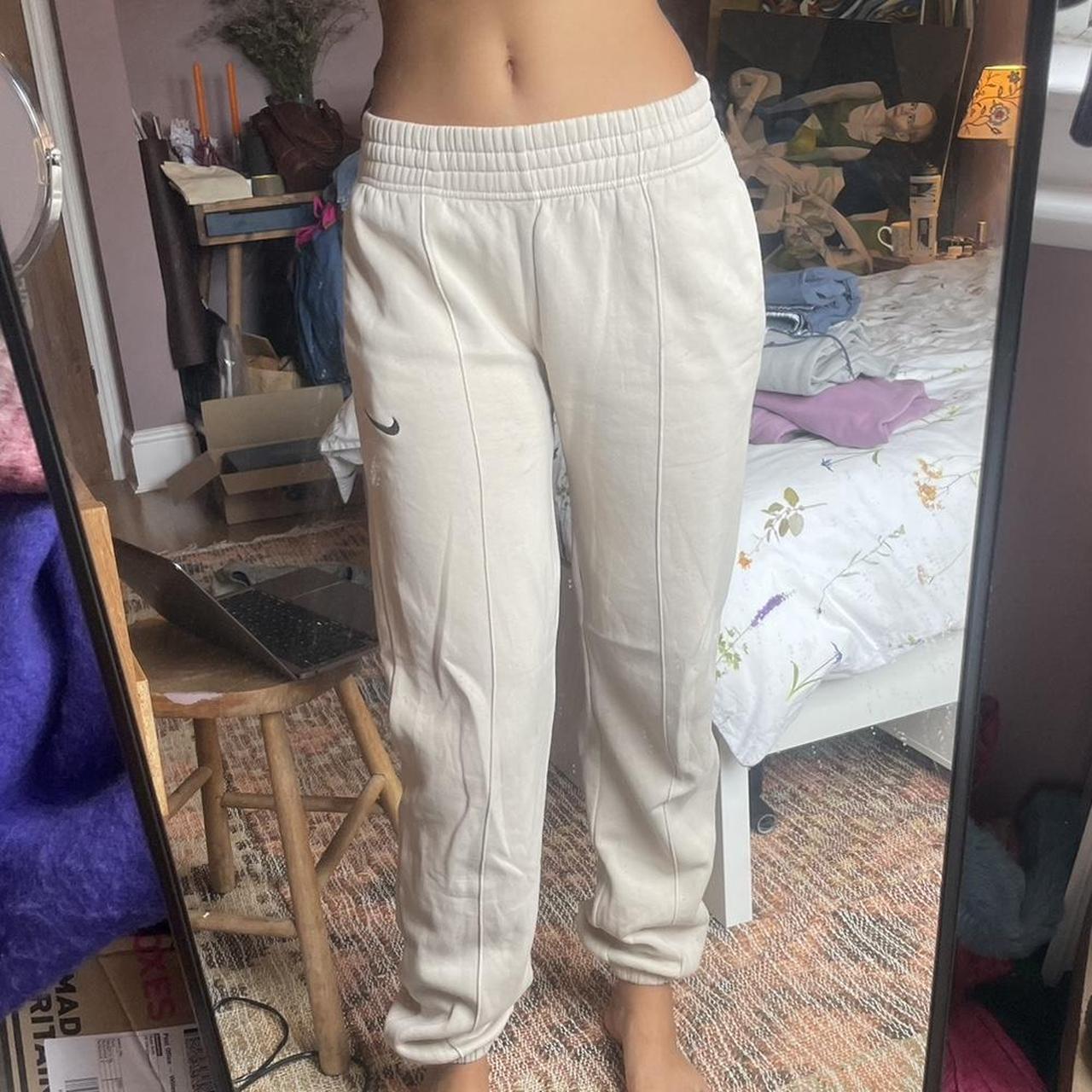 womens nike beige joggers