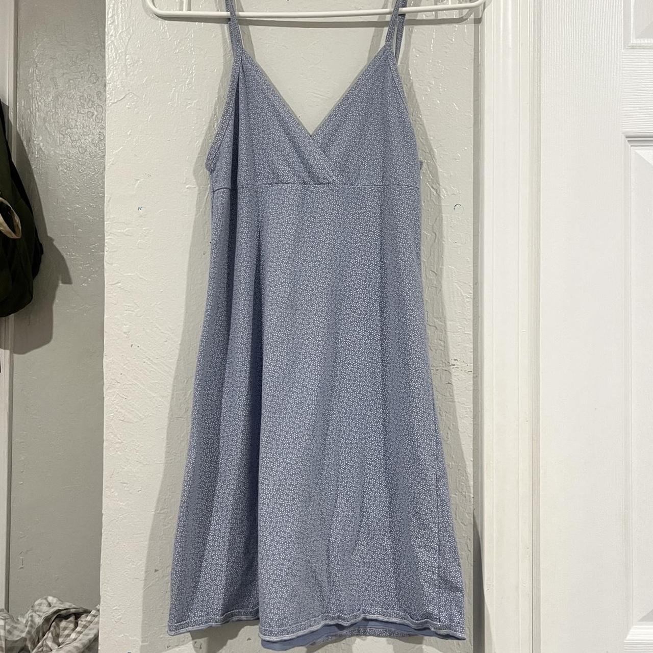 Brandy Melville Blue Floral Dress brandymelville... Depop