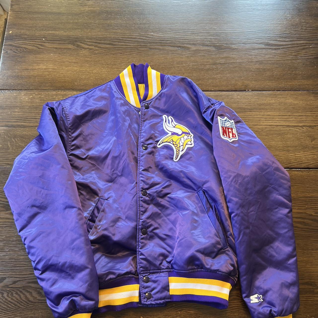 Vintage 90's Minnesota Vikings Winter Coat Used in - Depop