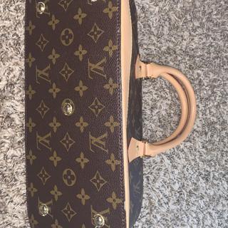Louis Vuitton Rare Theda Gm suede With Ostrich - Depop
