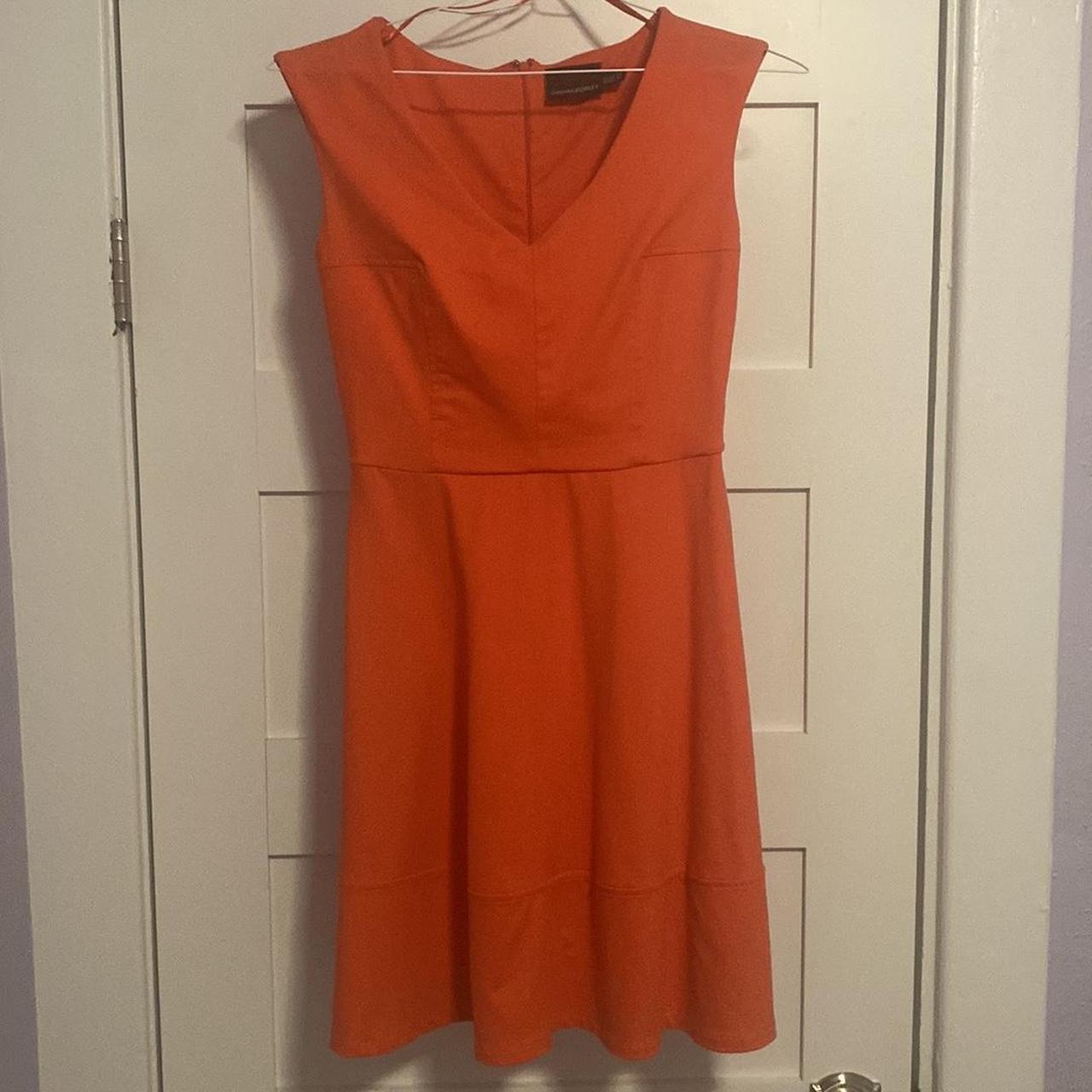 Cynthia Rowley Orange Dress Size 4 On a 5’7 body,... - Depop