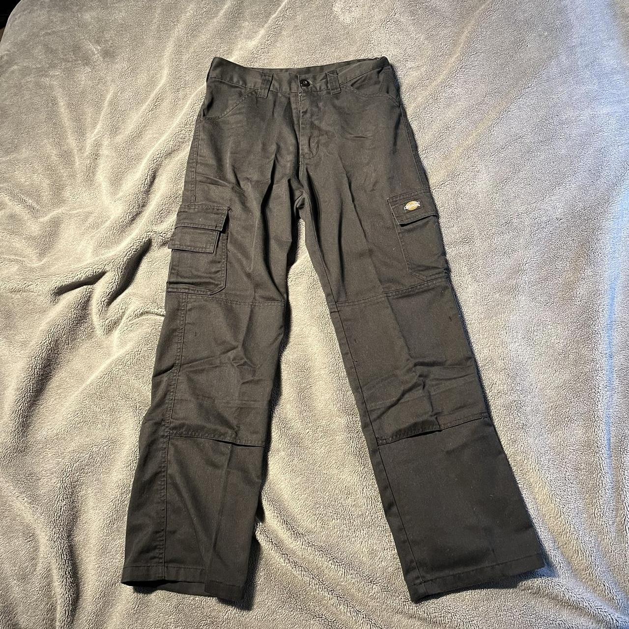 Black Dickies cargo pants size 28R Would fit a small... - Depop