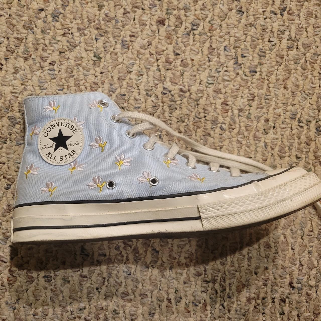 Blue flower store converse