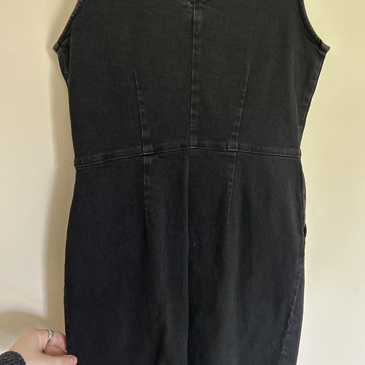 Matalan black denim outlet pinafore