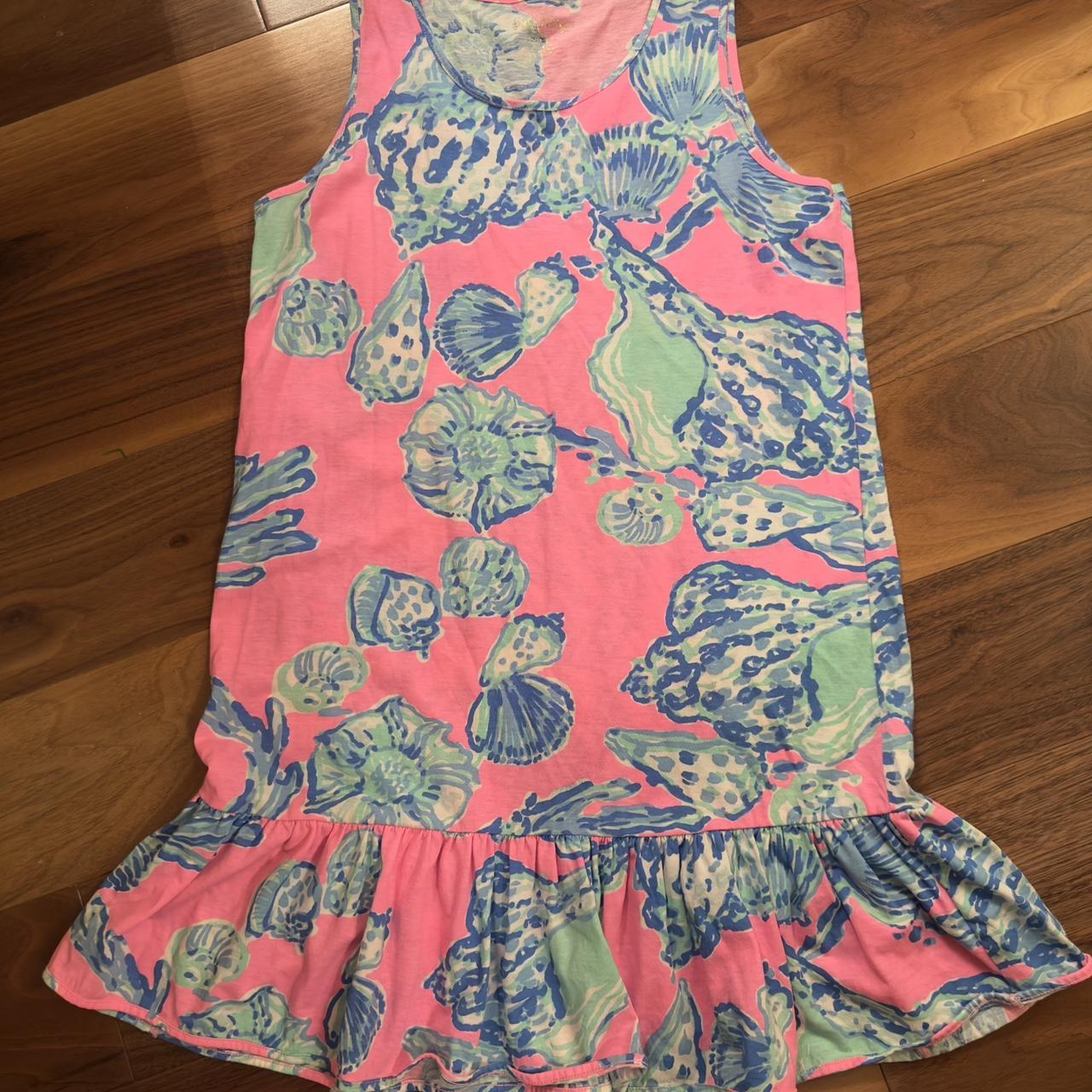 Lilly Pulitzer Size xl, 13-14 girl pink/blue... - Depop