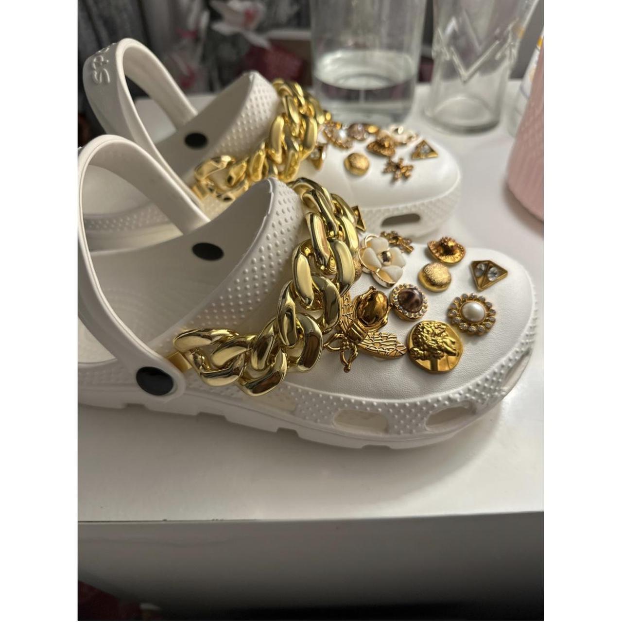 Available as seen Clogs with charms - Depop