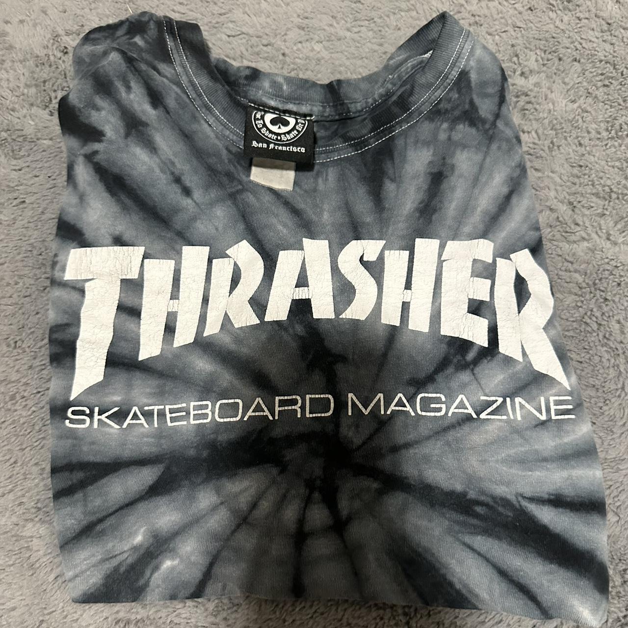 thrasher shirt tie dye