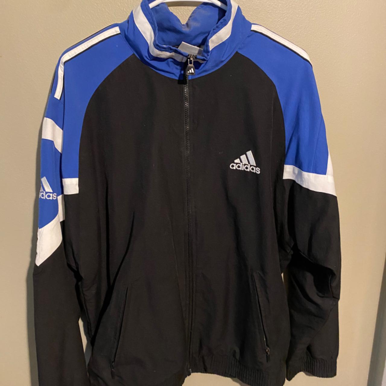 Adidas Men's Blue Jacket | Depop