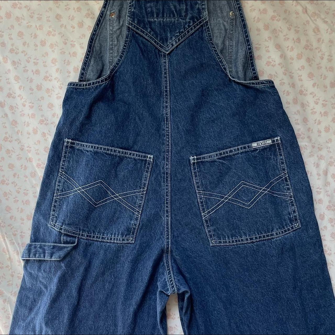 Revolt Overalls with stripe on side price is... - Depop