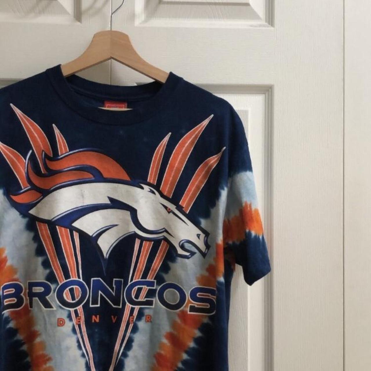 NFL Team Apparel Men's Denver Broncos Tie-Dye - Depop