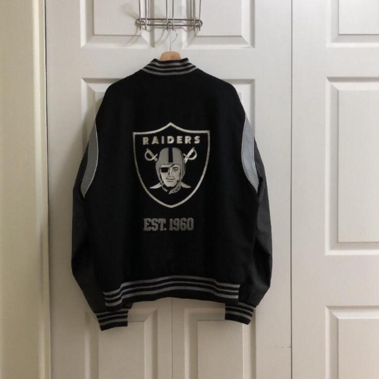 Oakland Raiders Pro Player Reversible Fleece/Nylon - Depop