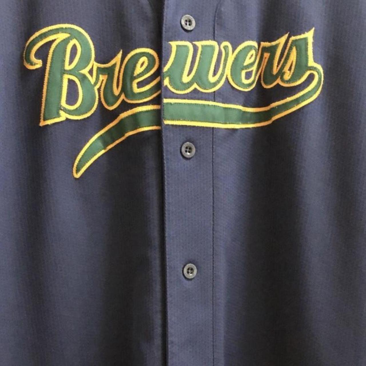 Brewers MLB Jersey Youth Small PLEASE READ - Depop