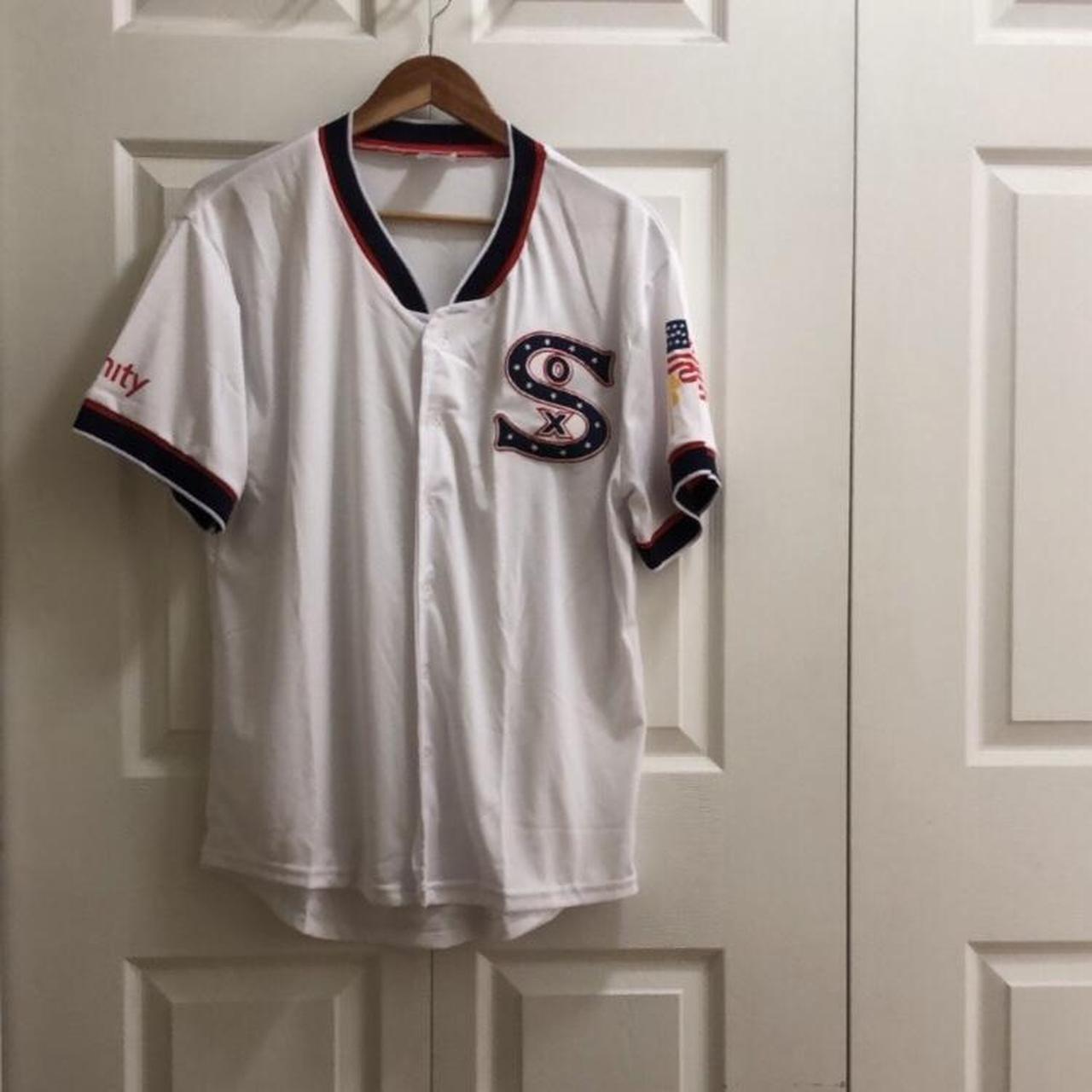 Chicago White Sox Jersey (custom with patches) [size - Depop