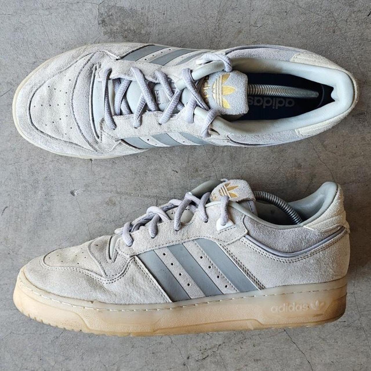 adidas suede grey trainers