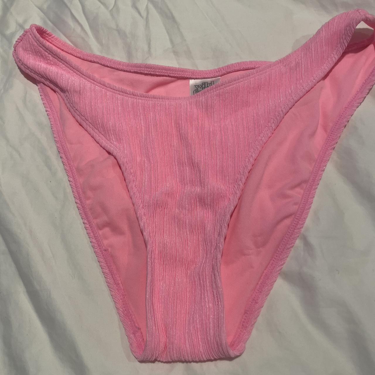 neon pink target bikini. top size is XS and bottoms... Depop