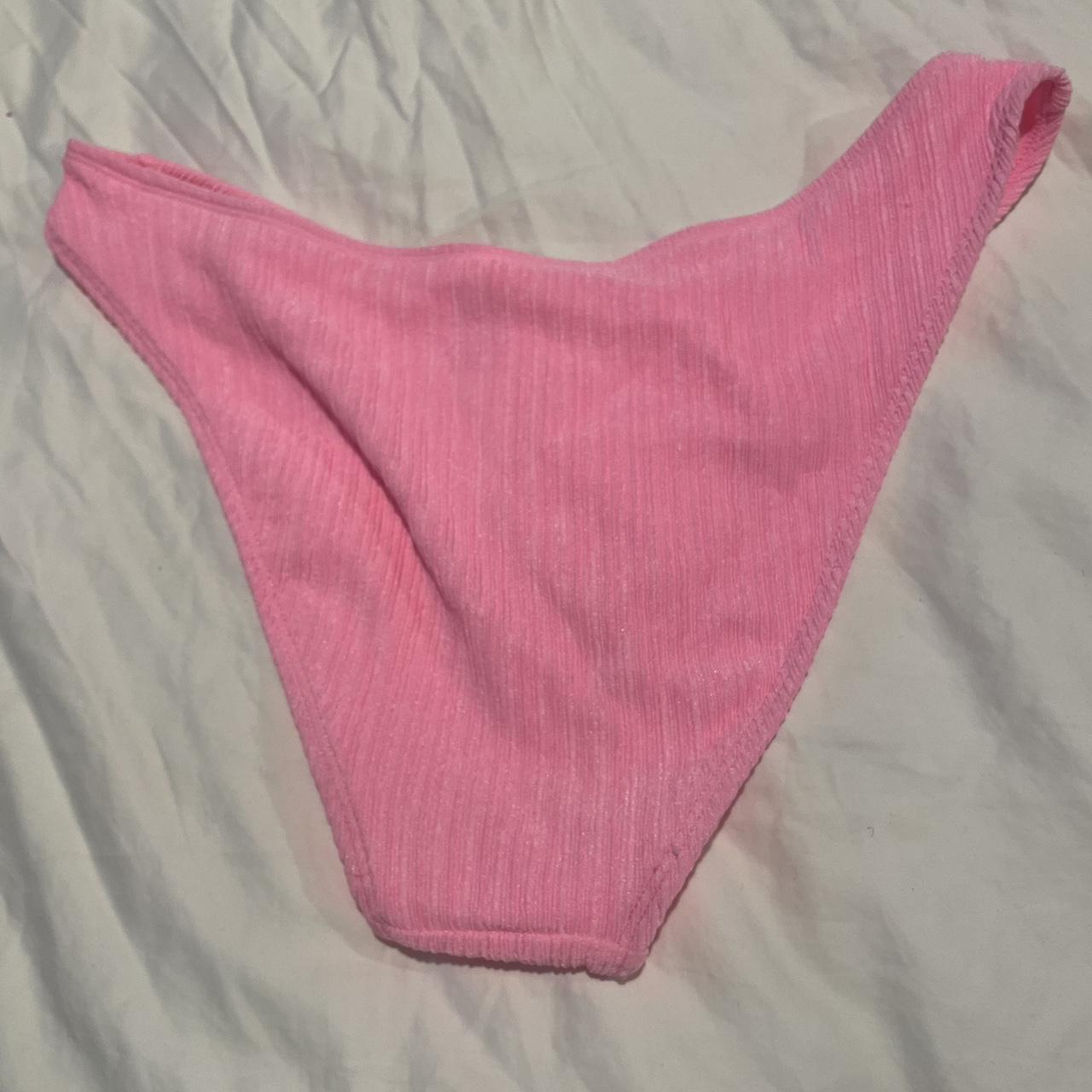 neon pink target bikini. top size is XS and bottoms... Depop