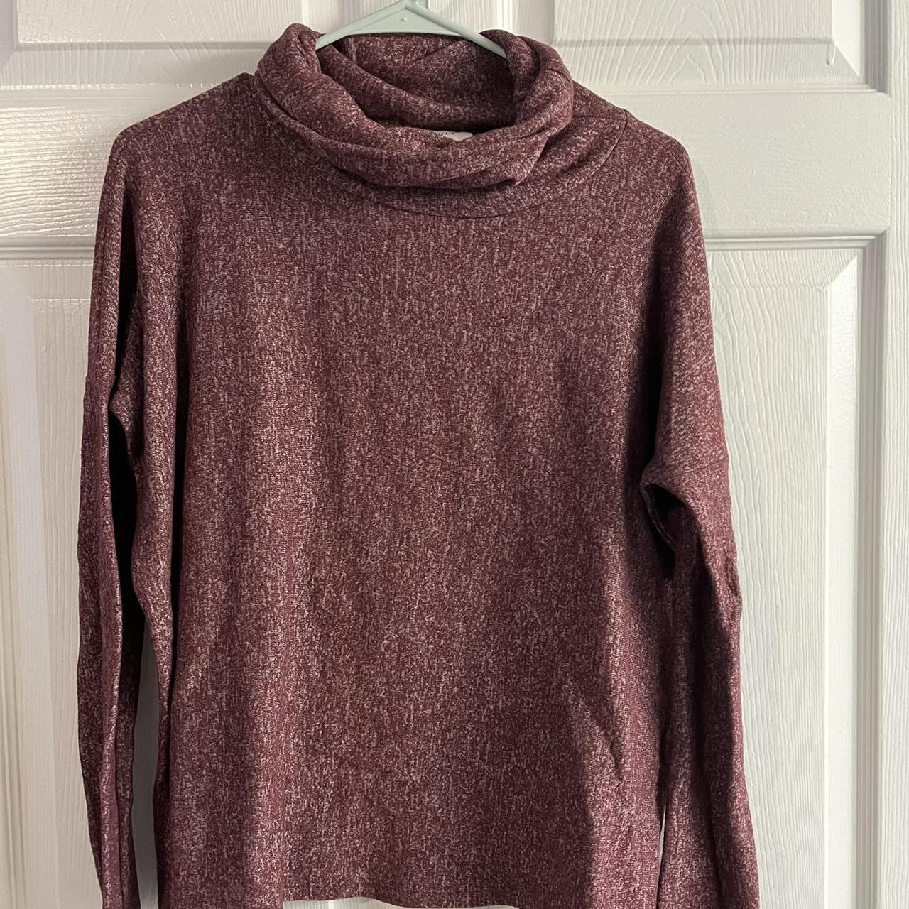 Belk Women's Burgundy and Red Jumper Depop