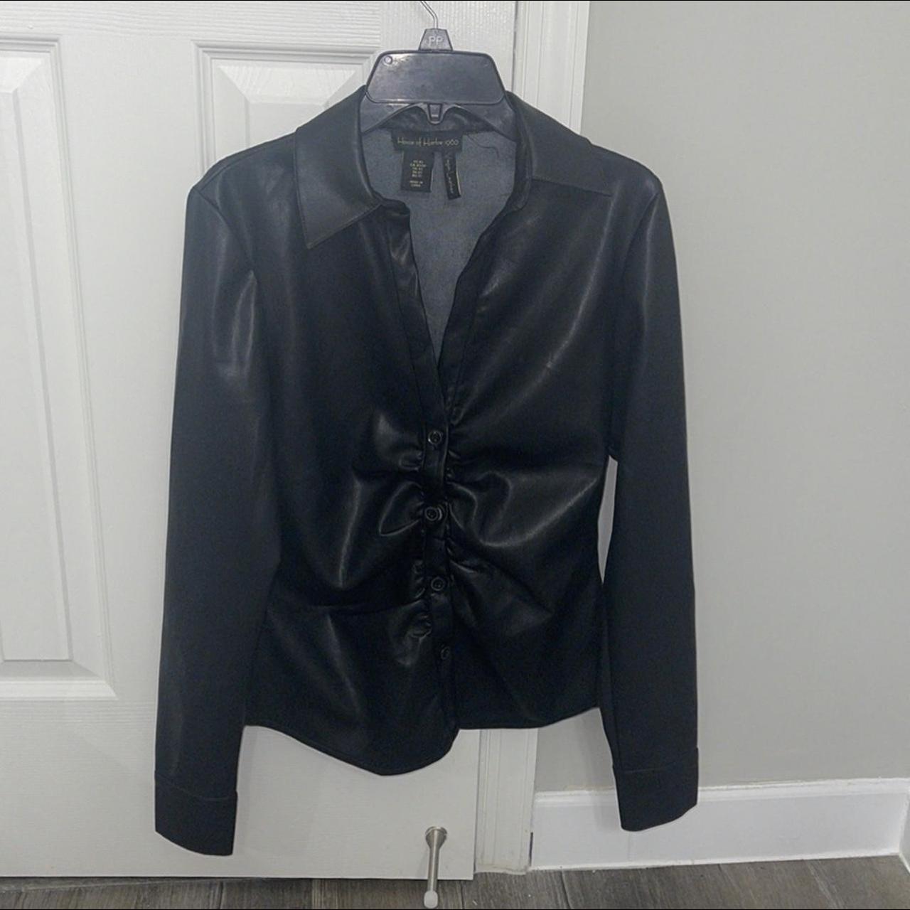 Black House of Harlow 1960 Vegan Leather... - Depop