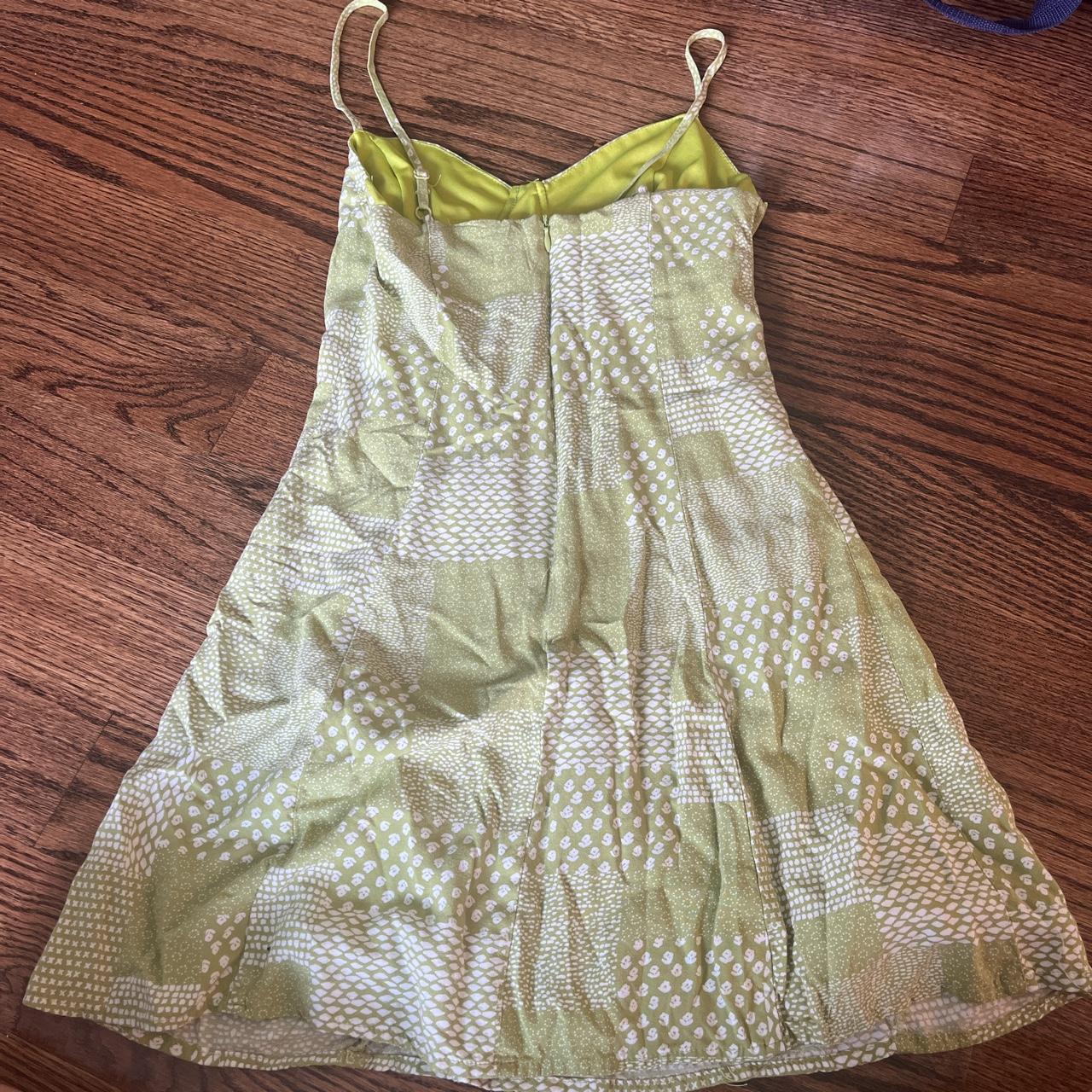 LA Hearts by PacSun Women's Green and White Dress | Depop