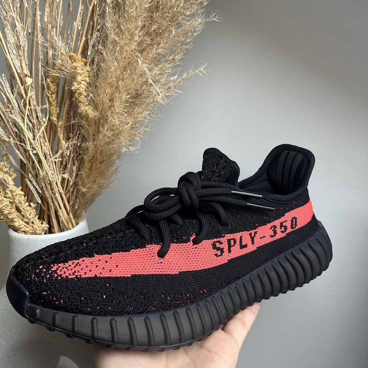 ADIDAS YEEZY 350 V2 - CORE BLACK RED Brand new in... - Depop