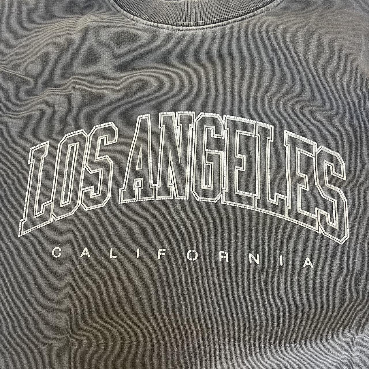 los angeles brandy melville oversized tee heavy... - Depop