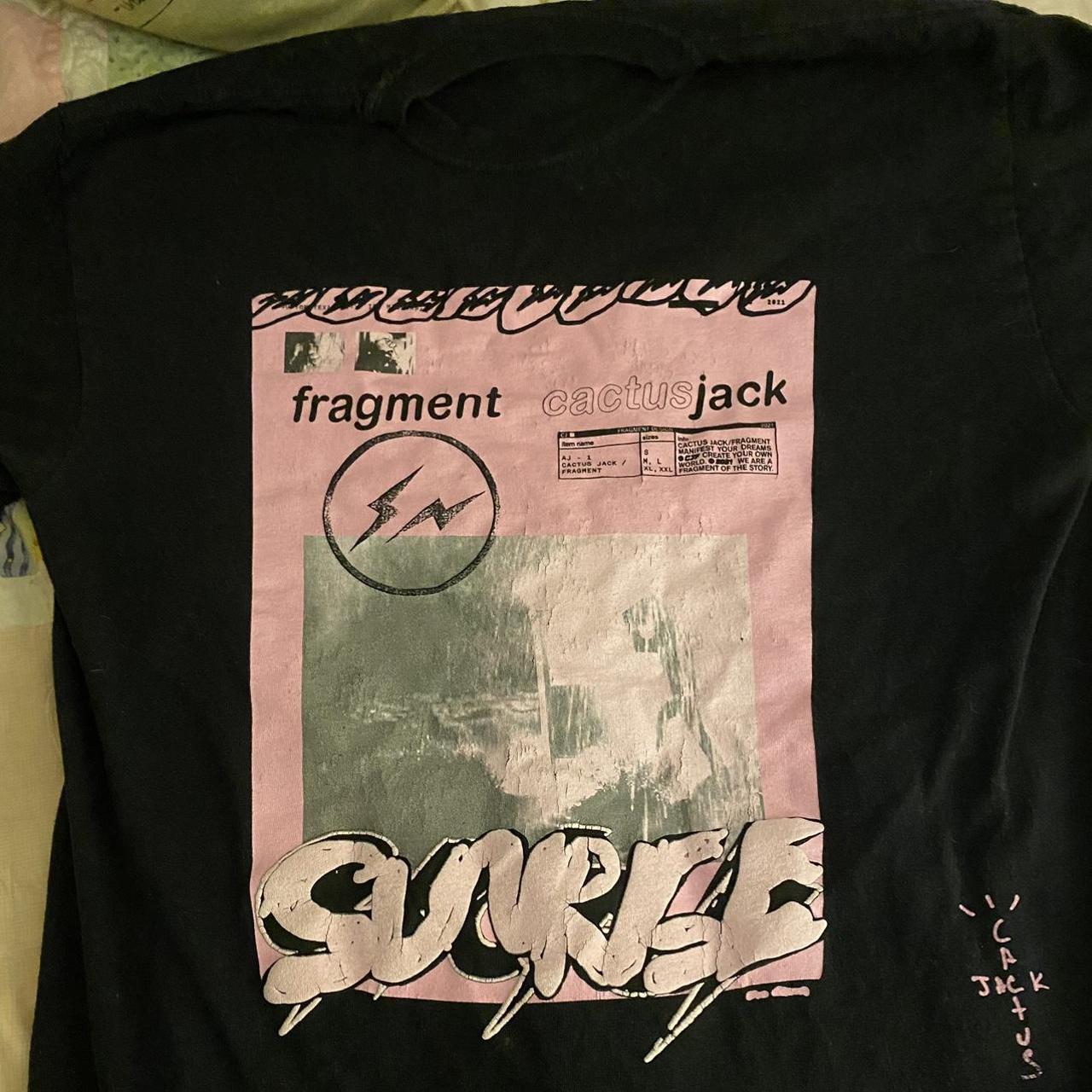 Travis Scott Cactus Jack + Fragment T shirt medium