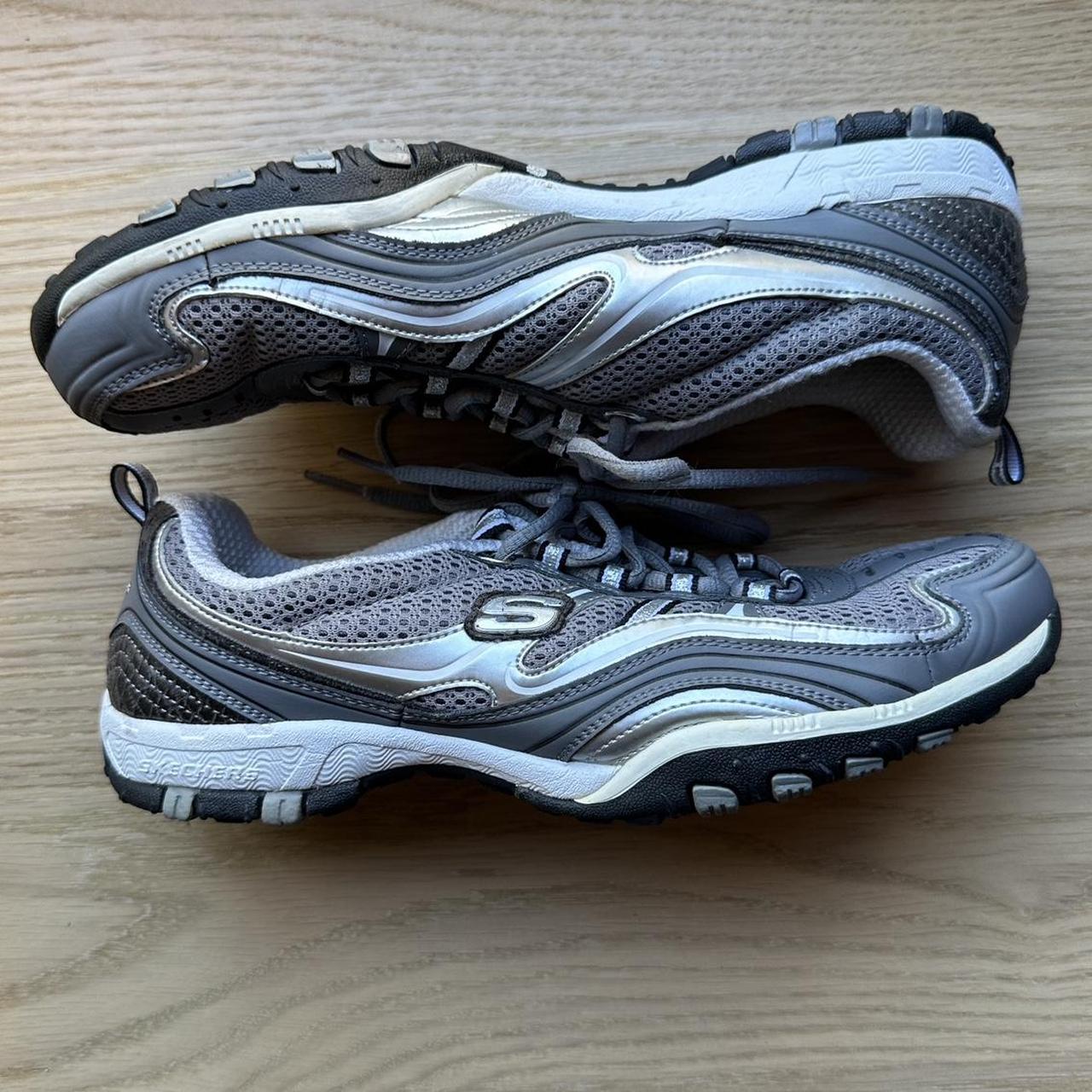 Skechers sport womens sale silver