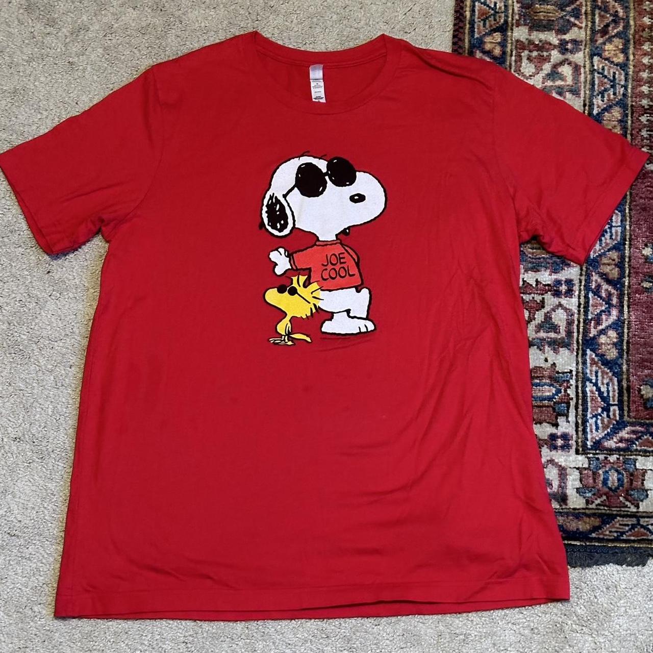 SNOOPY JOE COOL RED T SHIRT SIZE US XL UNISEX LIKE... - Depop