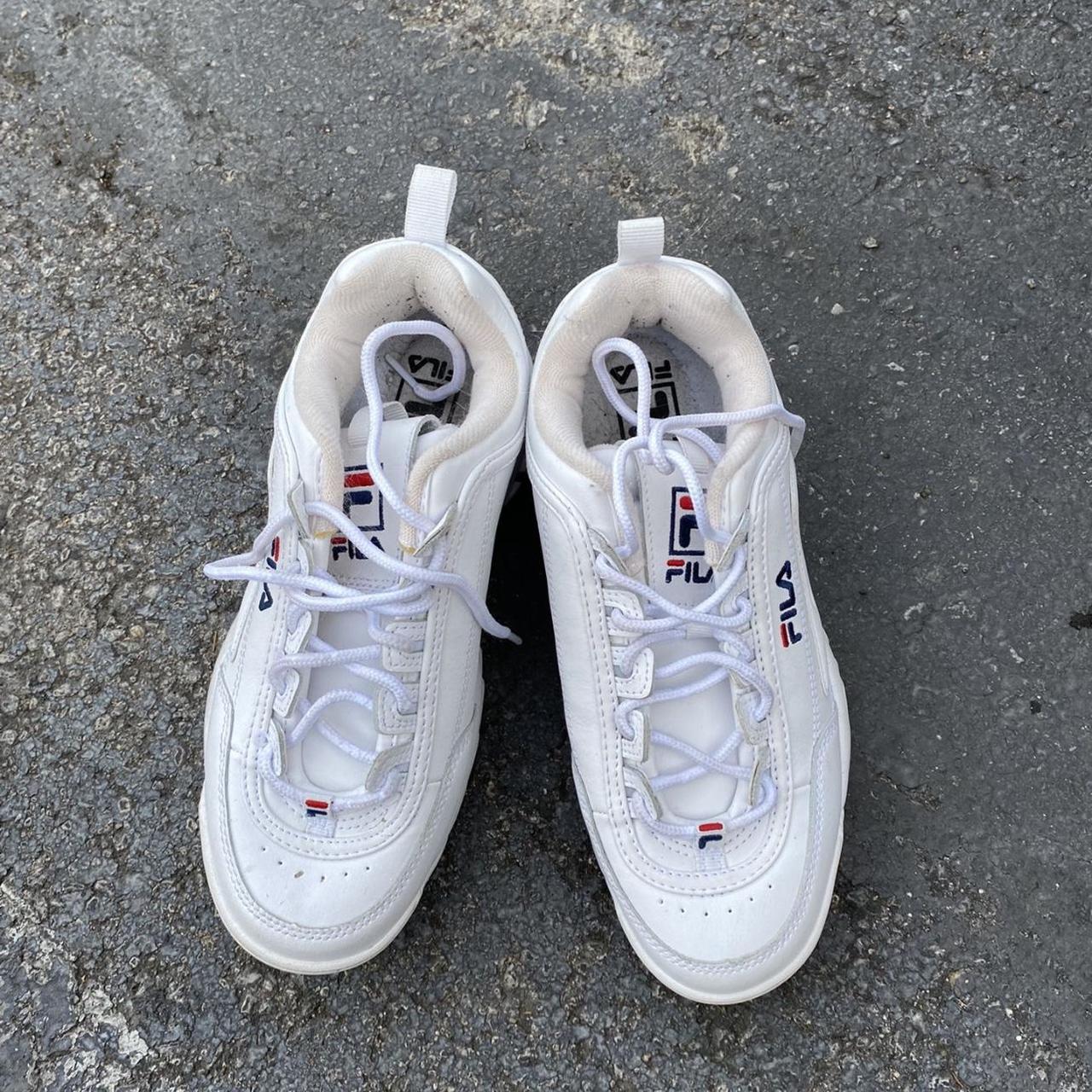 Fila Women's White Trainers | Depop