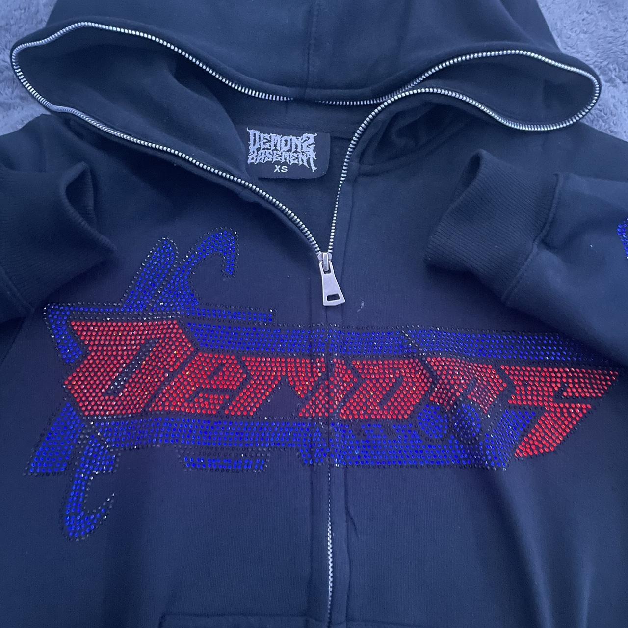 Basement Men's Red and Blue Jacket