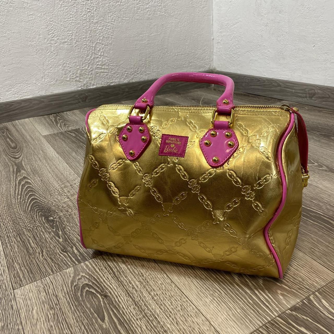 VINTAGE BARBIE PATTERN GOLD BAG, 💸send your...