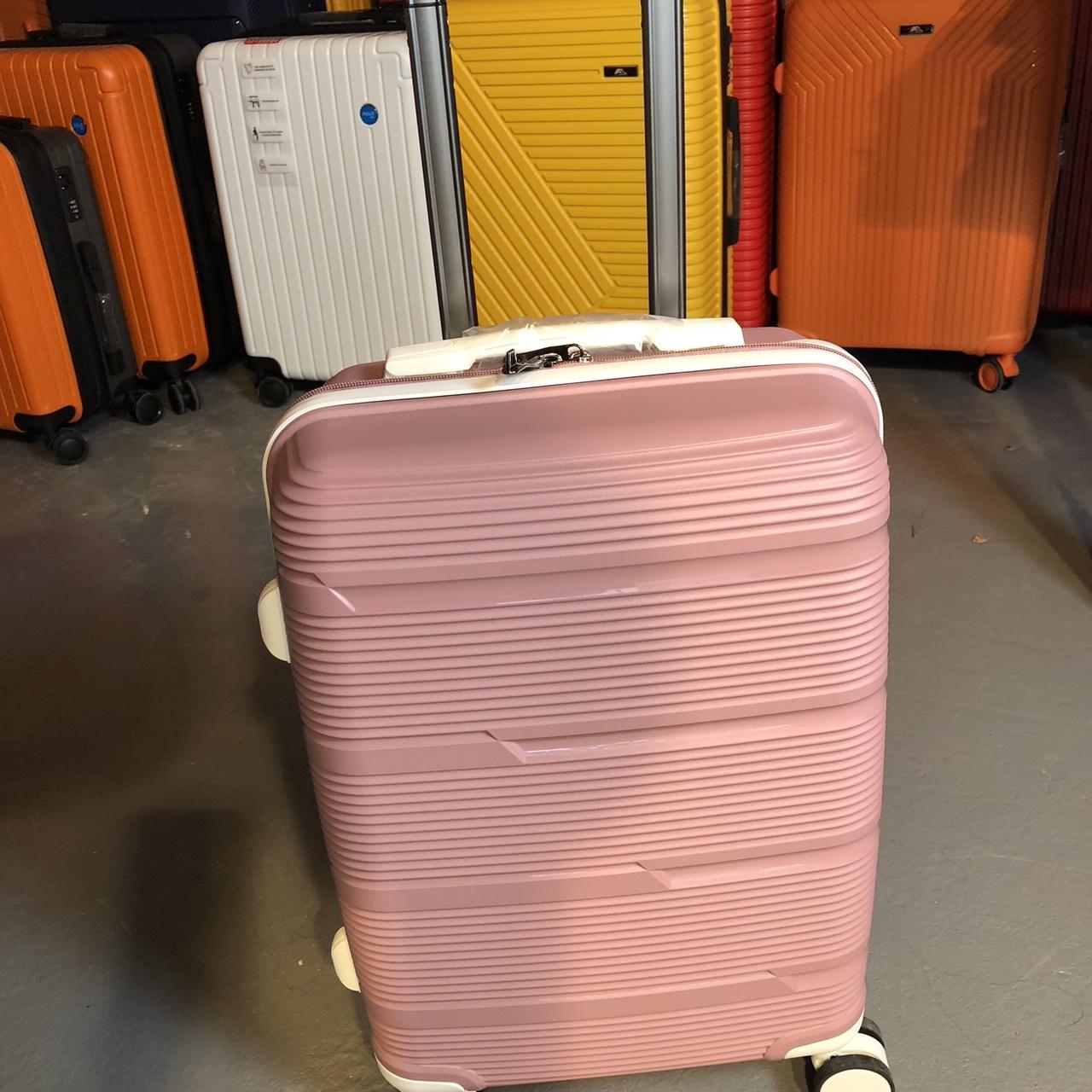 Baby Pink hand luggage cabin size 55x40x20 Baby pink... Depop