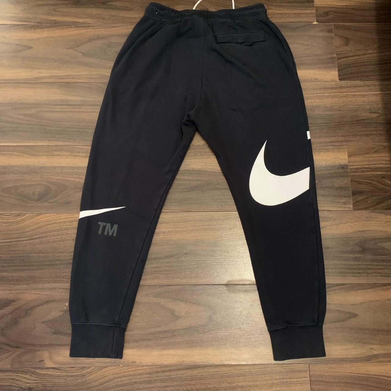 nike black essentials slim trackies