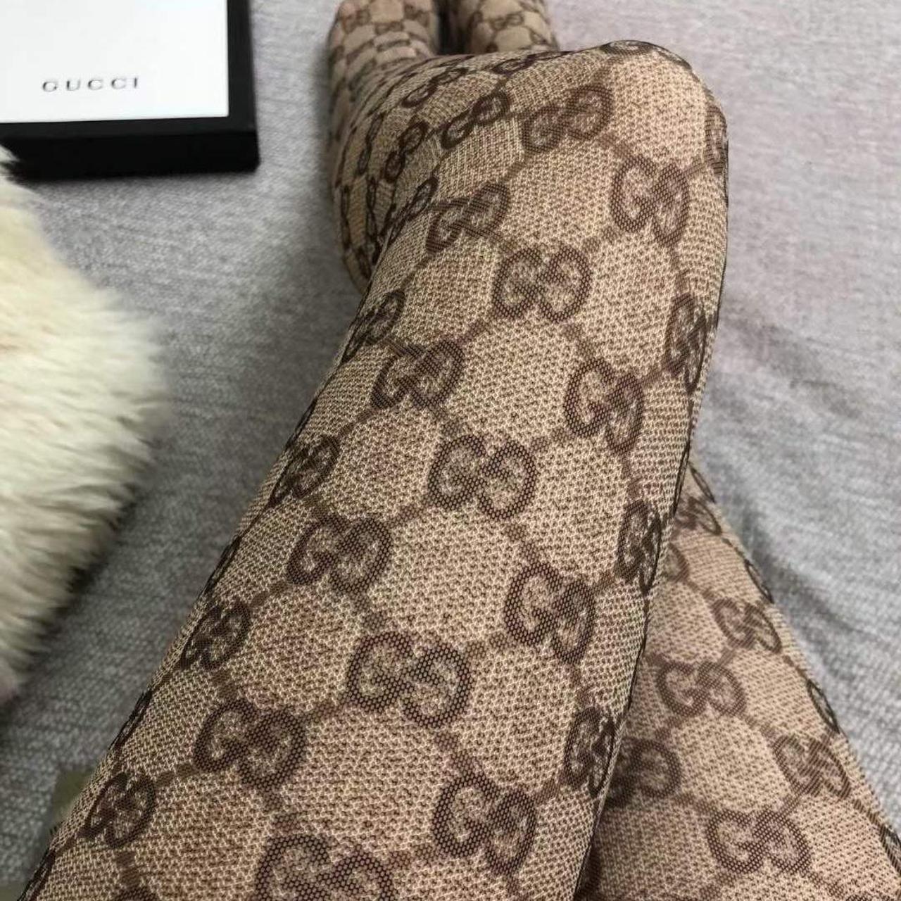 Gucci Women's Brown Hosierytights Depop